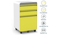Dripex 3-Drawer Mobile Vertical Filing Cabinet
