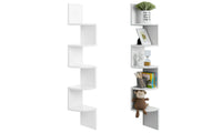 5 Tier Zig Zag Corner Wall Shelf