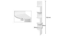 5 Tier Zig Zag Corner Wall Shelf