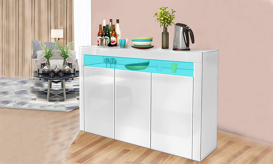 Dripex LED 3 Door Sideboard