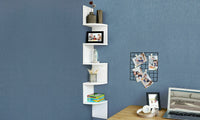 5 Tier Zig Zag Corner Wall Shelf