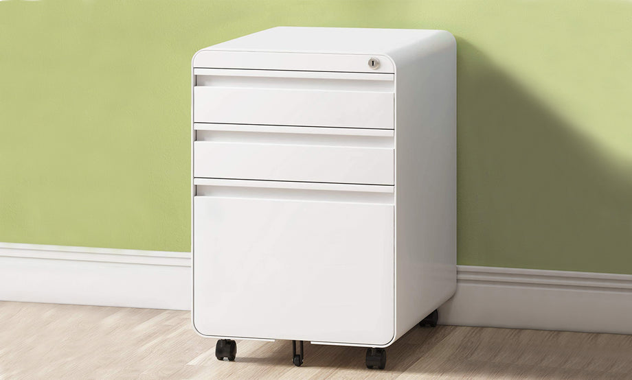 Dripex 3-Drawer Mobile Vertical Filing Cabinet