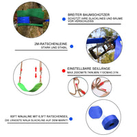 Ninja Obstacle Course for Kids Backyard - 10 Durable Obstacles and 60' Slackline - Outdoor Warrior Obstacle Playset Equipment with Gymnastic Ring, Rope Ladder, Ninja Wheel, Climbing Rope Swing