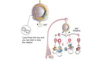 Baby Cot Bed Musical Toy Light Projector