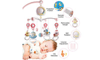 Baby Cot Bed Musical Toy Light Projector