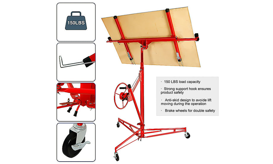 Drywall Hoist Caster Lift Board Panel