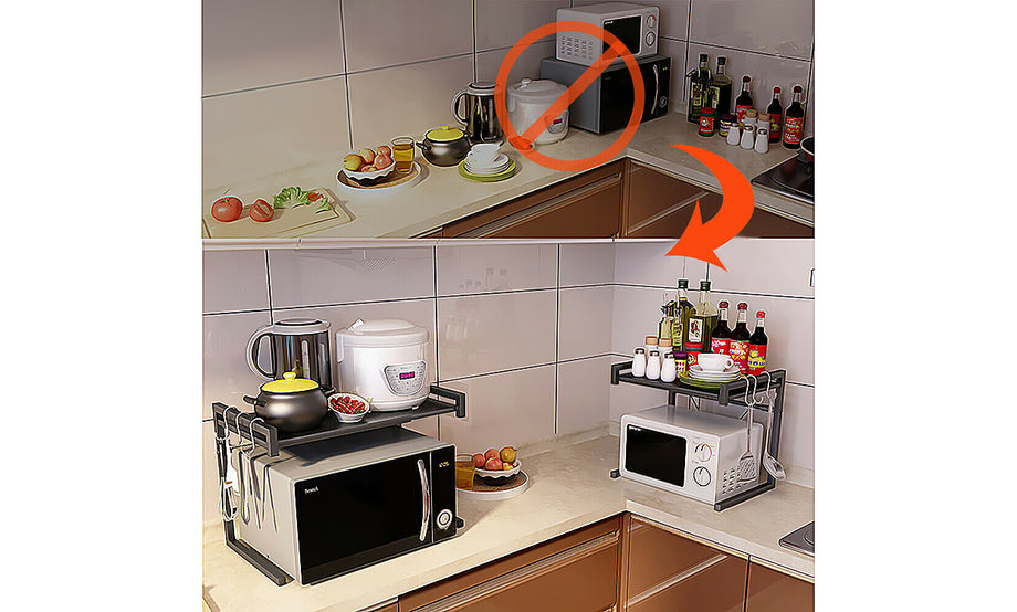 Microwave Rack Holder Storage Shelf