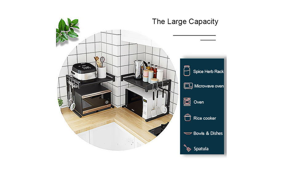 Microwave Rack Holder Storage Shelf