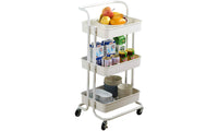 Dripex 3-Tier Rolling Multi Function Storage Trolley Utility Cart