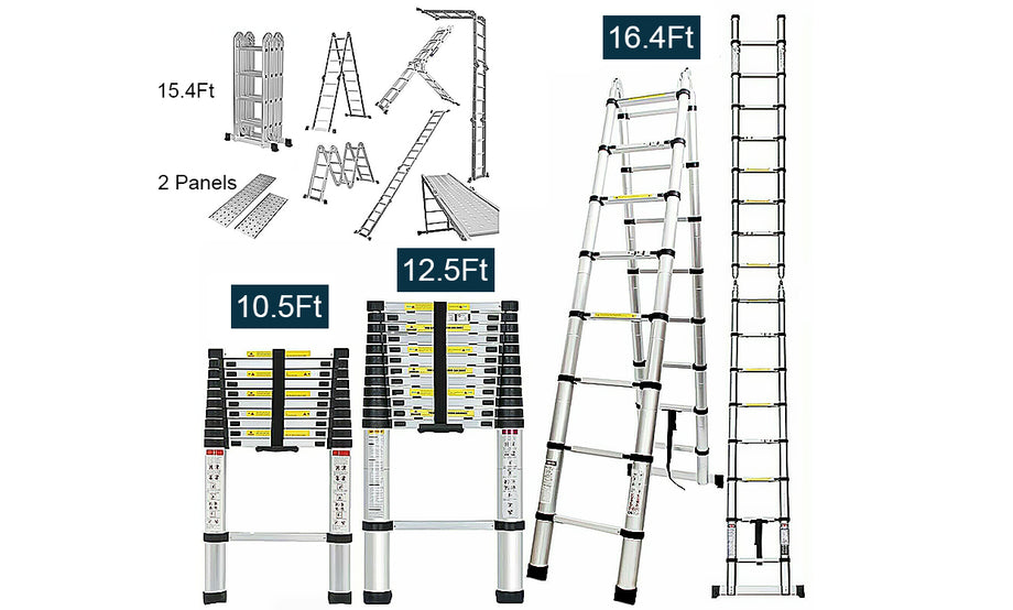 2.6M-6M Portable Telescopic Ladder Multi-Purpose