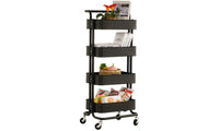 Dripex 4-Tier Rolling Multi Function Storage Trolley Utility Cart