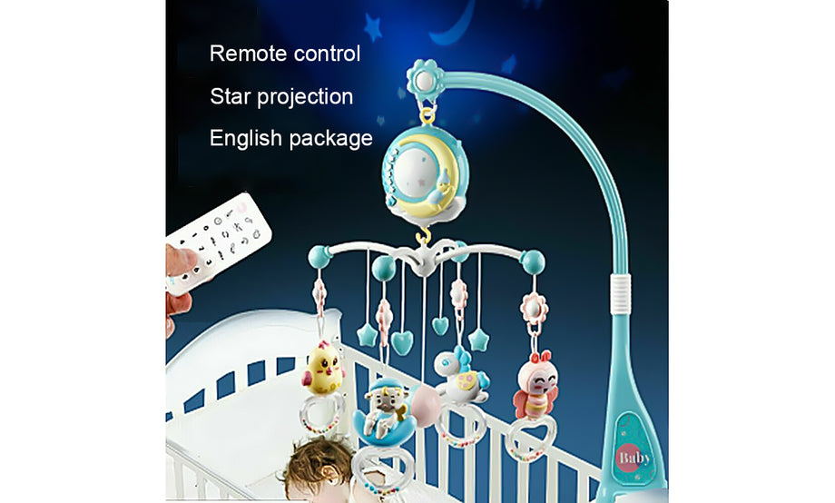 Baby Cot Bed Musical Toy Light Projector