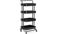Dripex 4-Tier Rolling Multi Function Storage Trolley Utility Cart