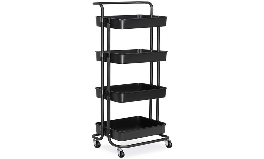 Dripex 4-Tier Rolling Multi Function Storage Trolley Utility Cart