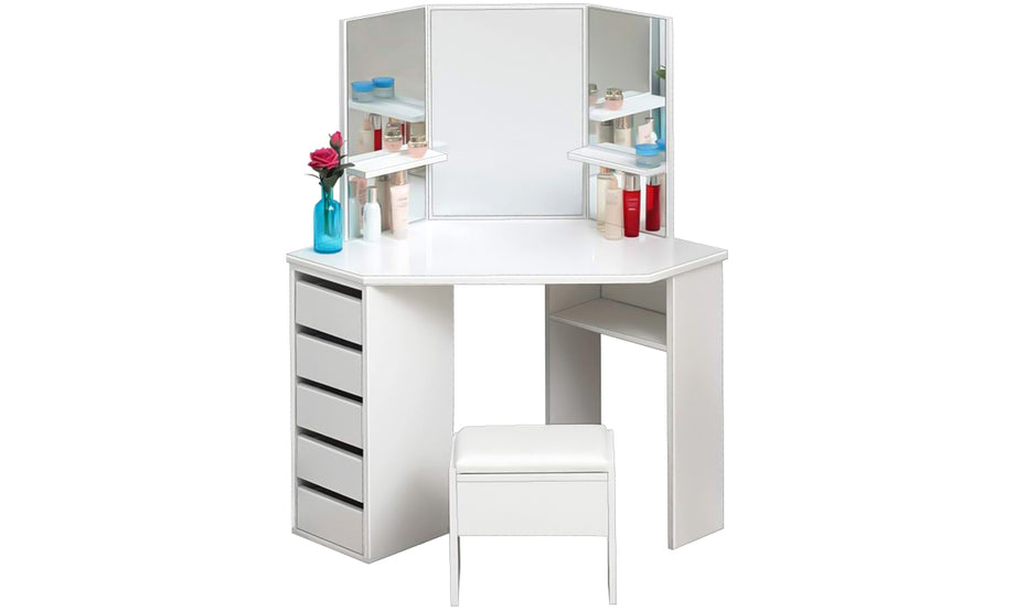 Dripex Corner Dressing Table