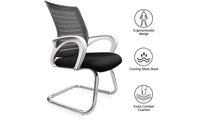 Bigzzia Office Guest Chair white