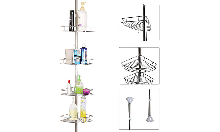 Dripex  Stainless Steel Corner Wall Shelf