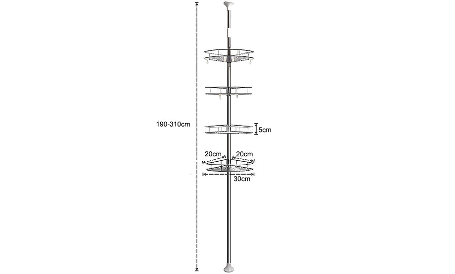 Dripex  Stainless Steel Corner Wall Shelf