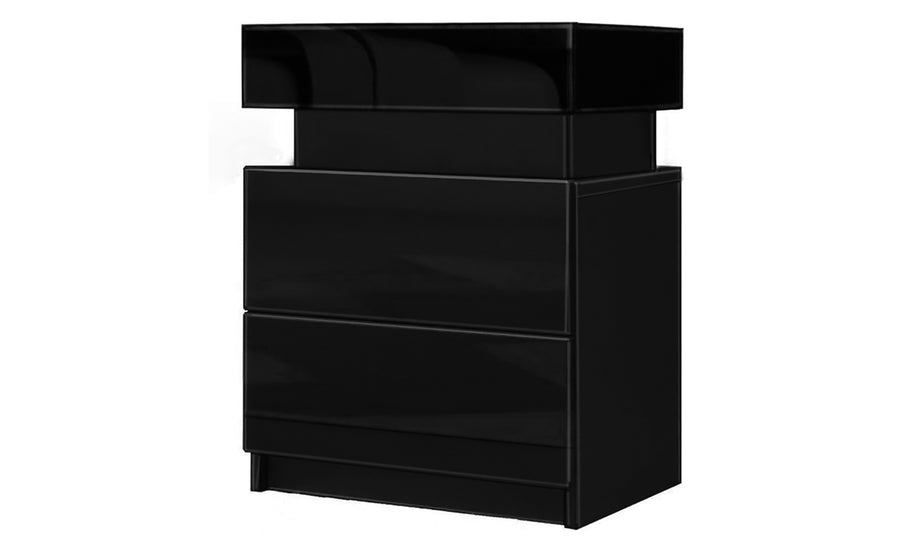 Dripex 2 Drawer LED Nightstand-45 x 35 x 52cm