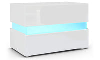 Dripex 2 Drawer LED Nightstand-45x 60 x 39cm