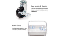 Dripex 3-Tier Rolling Multi Function Storage Trolley Utility Cart