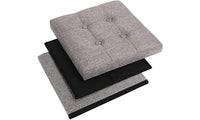 Foldable Tufted Square Cube Foot Rest Storage Ottoman