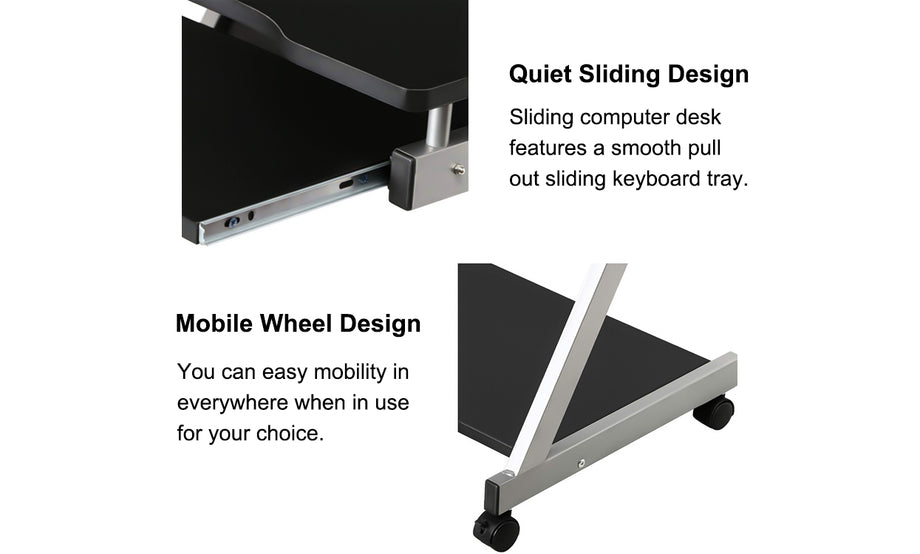 Pull-Out Keyboard Computer Desk