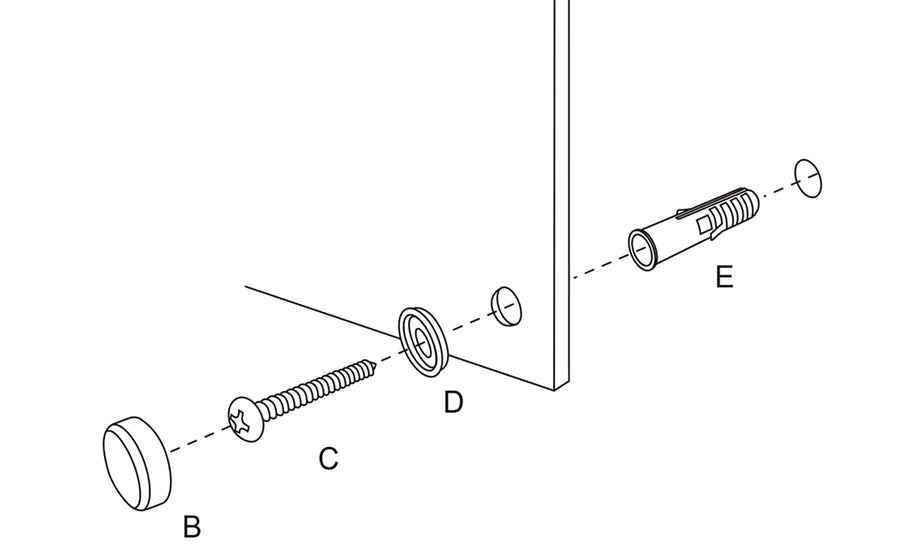 Dripex Polished Edge Frameless Wall Mirror