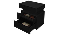 Dripex 2 Drawer LED Nightstand-45 x 35 x 52cm