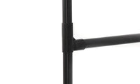 iropro Heavy Duty Metal Garment Rail Clothes Rail Hanging Display Rail With 4-Tier Storage Shelf for Boxes Shoes, Free Standing Clothing Rail Coat Rack with Hooks for Bags, Hats, Towel