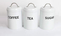 Iropro Set of 3 Airtight Tea Sugar and Coffee Storage Canister Jars