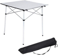 Camping Roll up Aluminum 27.5" Square Folding Table