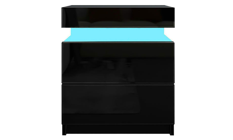 Dripex 2 Drawer LED Nightstand-45 x 35 x 52cm