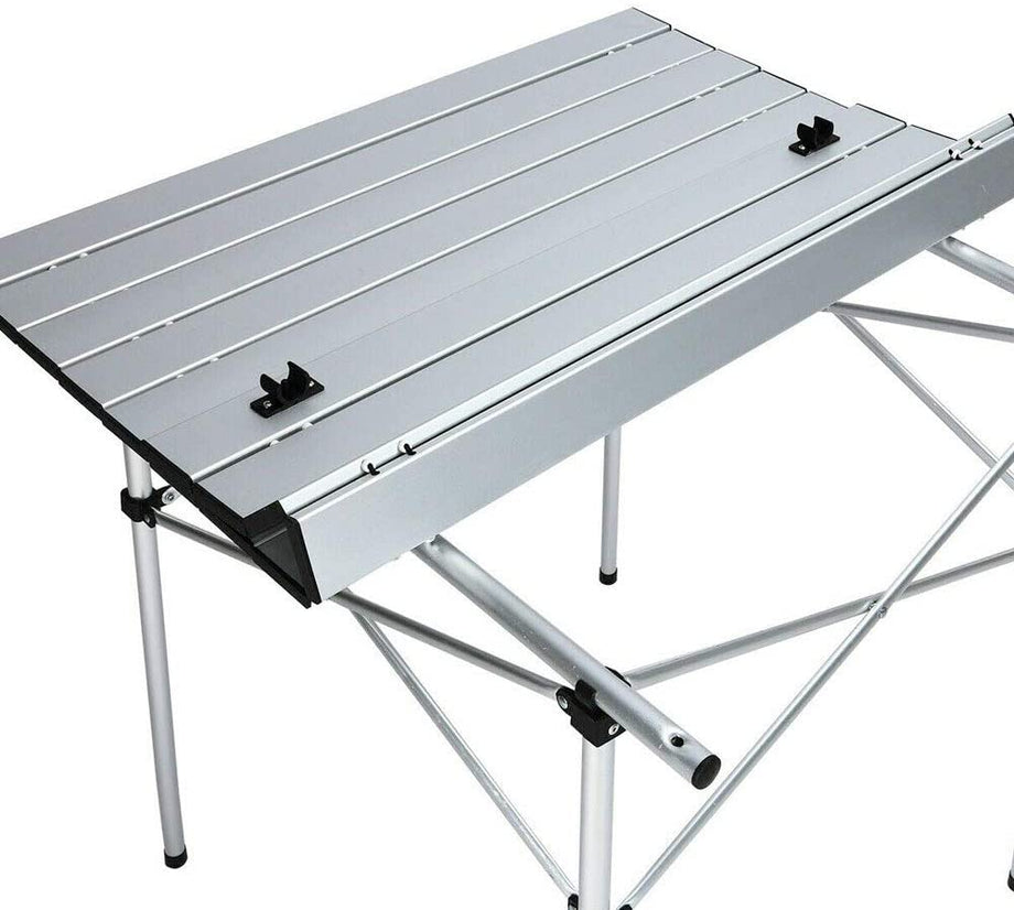 Camping Roll up Aluminum 27.5" Square Folding Table