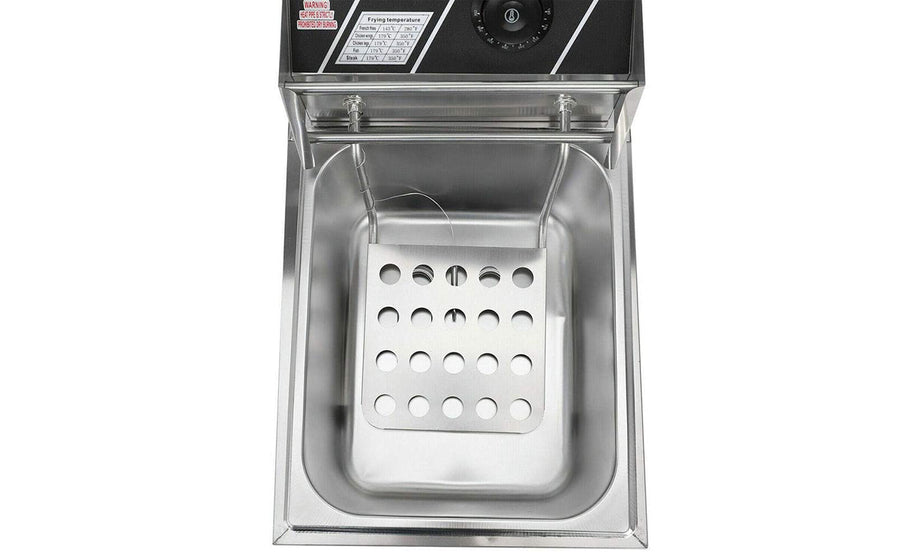 iropro Deep Fat Fryer, 10 Litre with Adjustable Temperature Control, 2500W Commercial Countertop Home Use and Removable Basket for Easy Clean, Stainless Steel Material