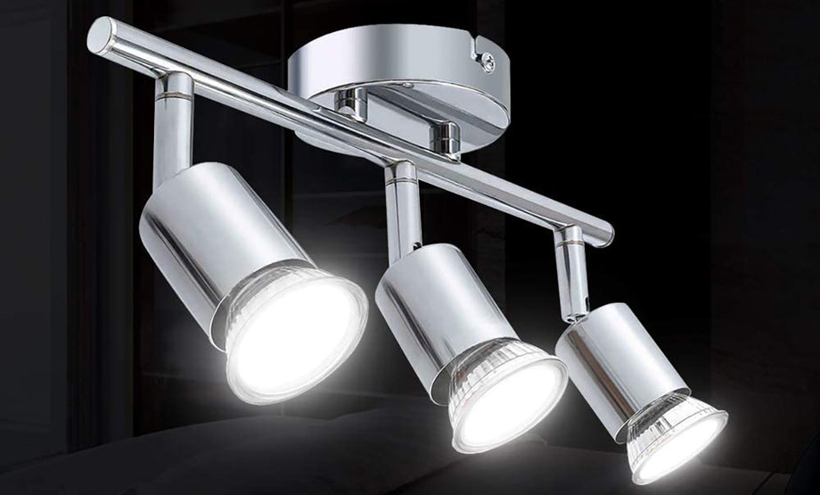 3 Led Light Track Lighting - Ceiling or Wall Mount