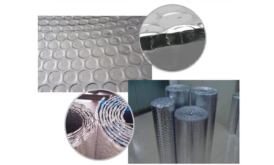 Dripex Double Aluminium Bubble Foil Insulation Loft Wall Boat Loft Caravan Home Wall Shed - Various Size