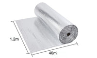 Dripex Double Aluminium Bubble Foil Insulation Loft Wall Boat Loft Caravan Home Wall Shed - Various Size