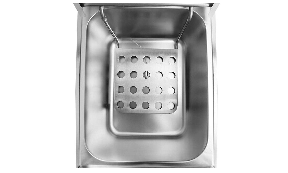 iropro 20L Stainless Steel Deep Fat Fryer 2500W with Dual Cover, Easy Clean and Adjustable Temperature Control