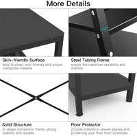 Dripex Computer Desk with 4 Tier Shelves