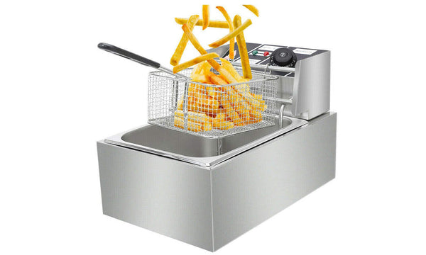 iropro Deep Fat Fryer, 10 Litre with Adjustable Temperature Control, 2500W Commercial Countertop Home Use and Removable Basket for Easy Clean, Stainless Steel Material