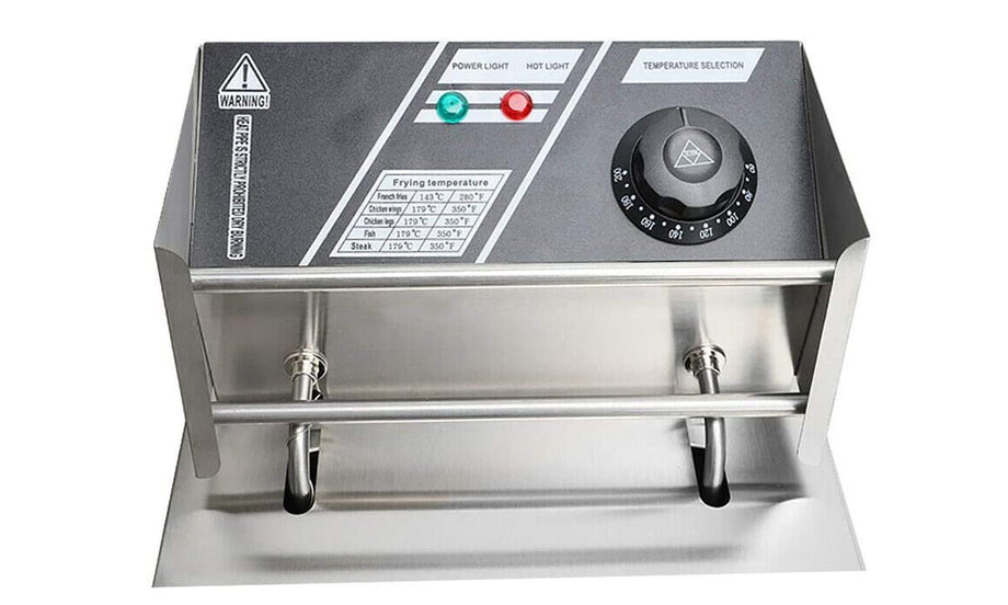 iropro 20L Stainless Steel Deep Fat Fryer 2500W with Dual Cover, Easy Clean and Adjustable Temperature Control