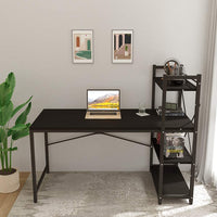 Dripex Computer Desk with 4 Tier Shelves