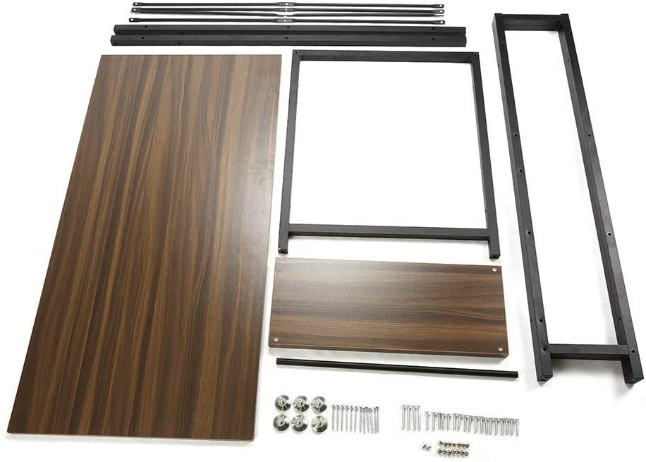 Dripex Computer Desk with 4 Tier Shelves