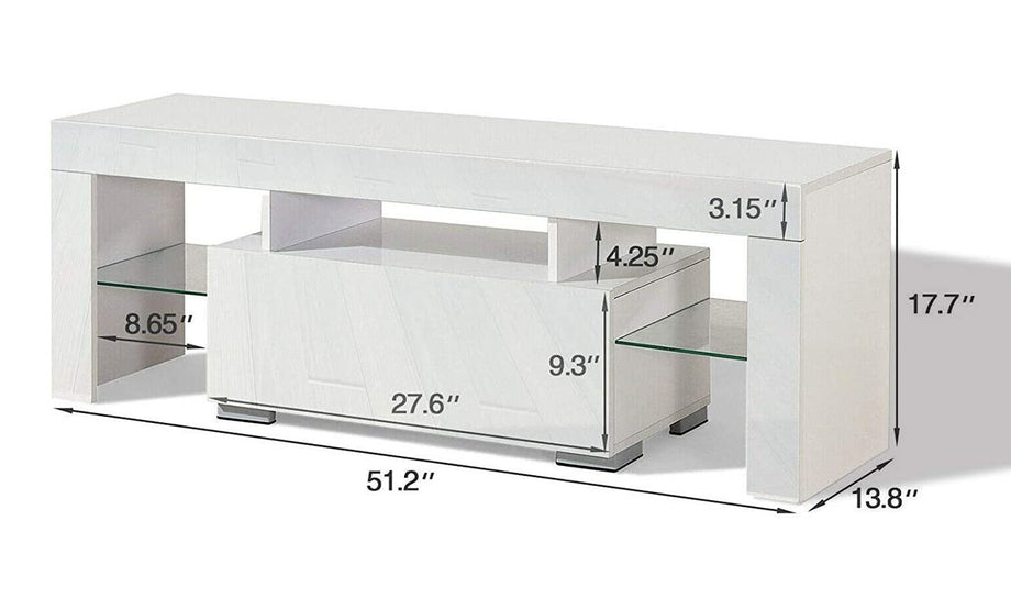 Dripex LED TV Stand up to 130cm