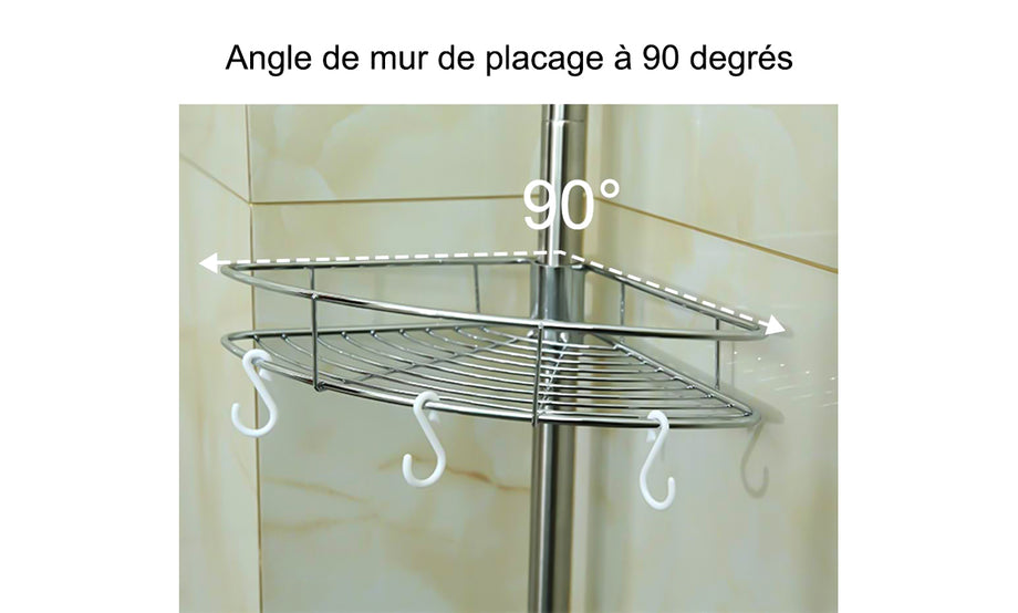Dripex  Stainless Steel Corner Wall Shelf