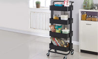 Dripex 4-Tier Rolling Multi Function Storage Trolley Utility Cart