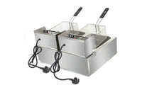 iropro 20L Stainless Steel Deep Fat Fryer 2500W with Dual Cover, Easy Clean and Adjustable Temperature Control