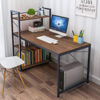Dripex Computer Desk with 4 Tier Shelves