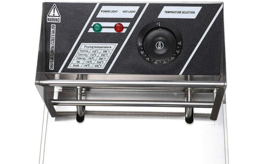 iropro Deep Fat Fryer, 10 Litre with Adjustable Temperature Control, 2500W Commercial Countertop Home Use and Removable Basket for Easy Clean, Stainless Steel Material